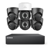 5MP 8 Channel PT Security Camera System - Hybrid 5-in-1 DVR, Pan & Tilt CCTV Camera, 100 ft Night Vision, Motion Detection, Outdoor, Waterproof